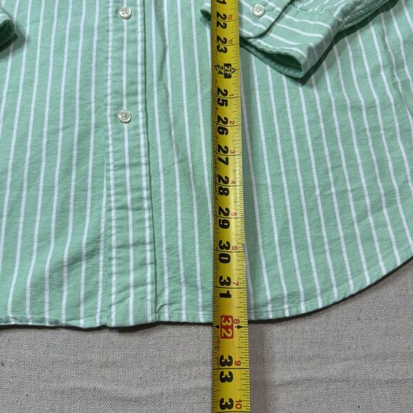 Polo Ralph Lauren Shirt Mens XL Green Oxford Strech Button Down Pony Striped - Picture 5 of 6